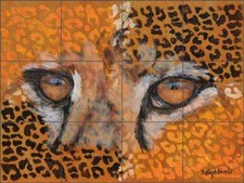 Animal Tile Backsplash Ceramic Mural Hughbanks African Wildlife Art DHA074