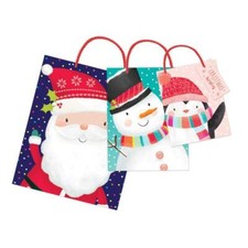 Lot de 3 sacs cadeaux Noël enfant taille assortie