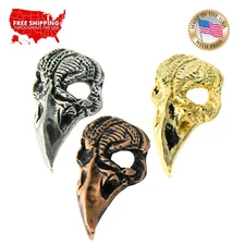 Creative Pewter Designs Raven Skull Lapel Pin or Magnet, G017