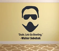 The Big Lebowski Show Walter Quote Vinyl Art Stickers For Home Room Walls Decals
