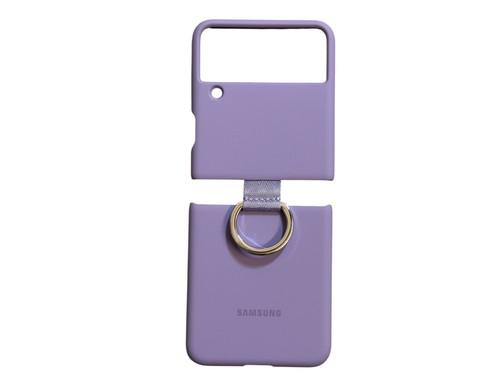 Official Samsung Lavender Silicone Cover with Ring - EF-PF711 - for Z Flip3 5G - Zdjęcie 4 z 9