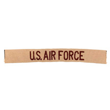 U.S. Air Force USAF Desert Tan Emboidered Branch Tape - NOS