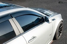 Smoke Tinted Side Vent Window Rain Deflectors EOS Visors For 08-13 Cadillac CTS