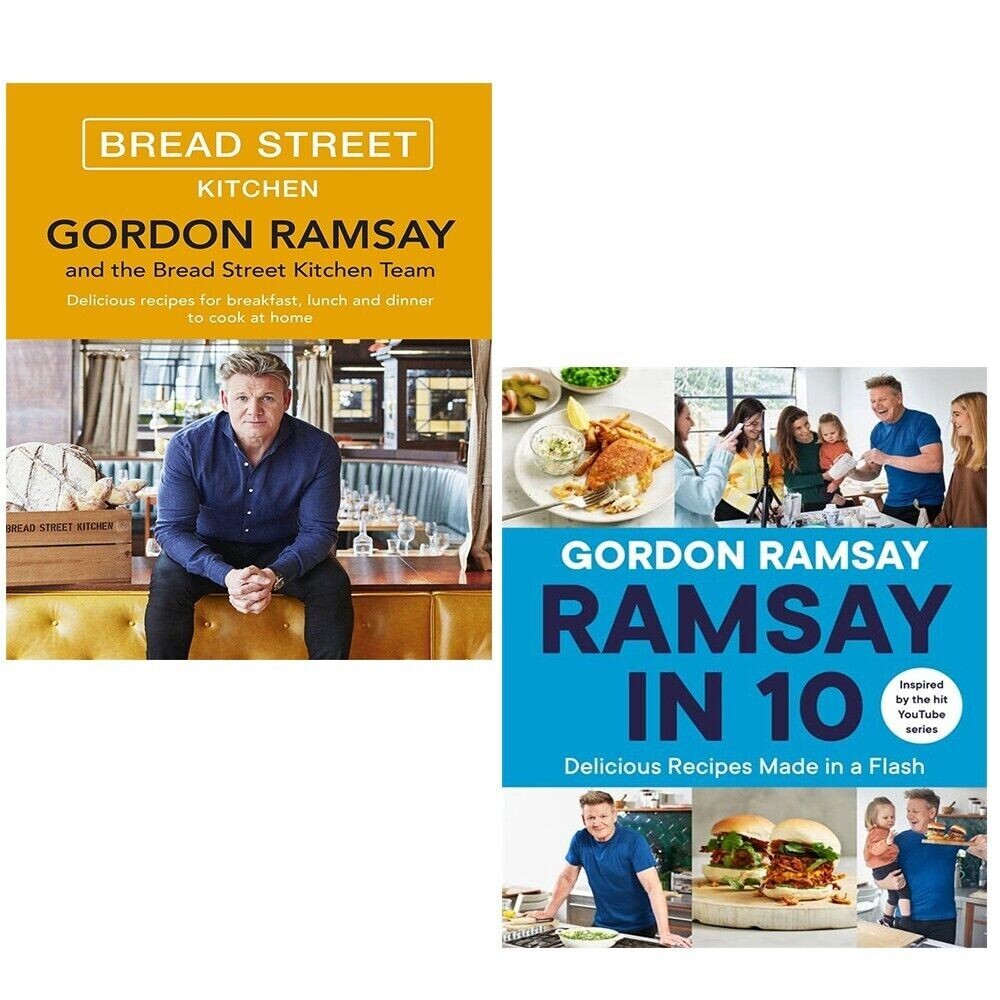 Gordon Ramsay Collection 2 Books Set Bread Street Kitchen, Ramsay in 10 NEW