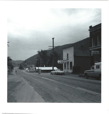 Vintage Photograph Merry Widow Mine Register Here sign in Basin Montana 