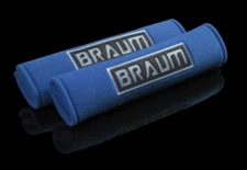 BRAUM Racing Harness / Seat Belt Pads Pack of 2 - Blue - New