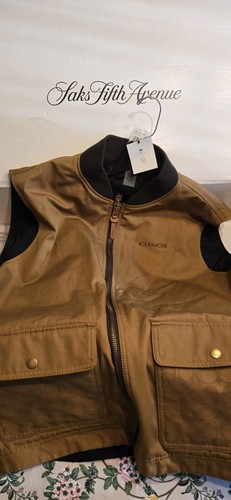 $450 New Coach Limited Edition Vest Men’s Size 2XL Logo Multicolor - Picture 6 of 11
