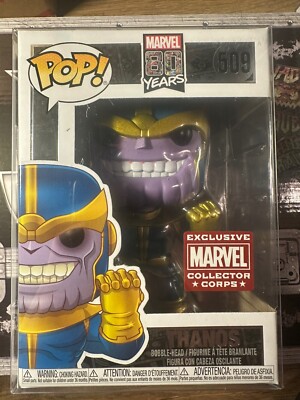 Funko Pop! Thanos #509 Vinyl Figure Marvel Collector Corps - w/ protector 