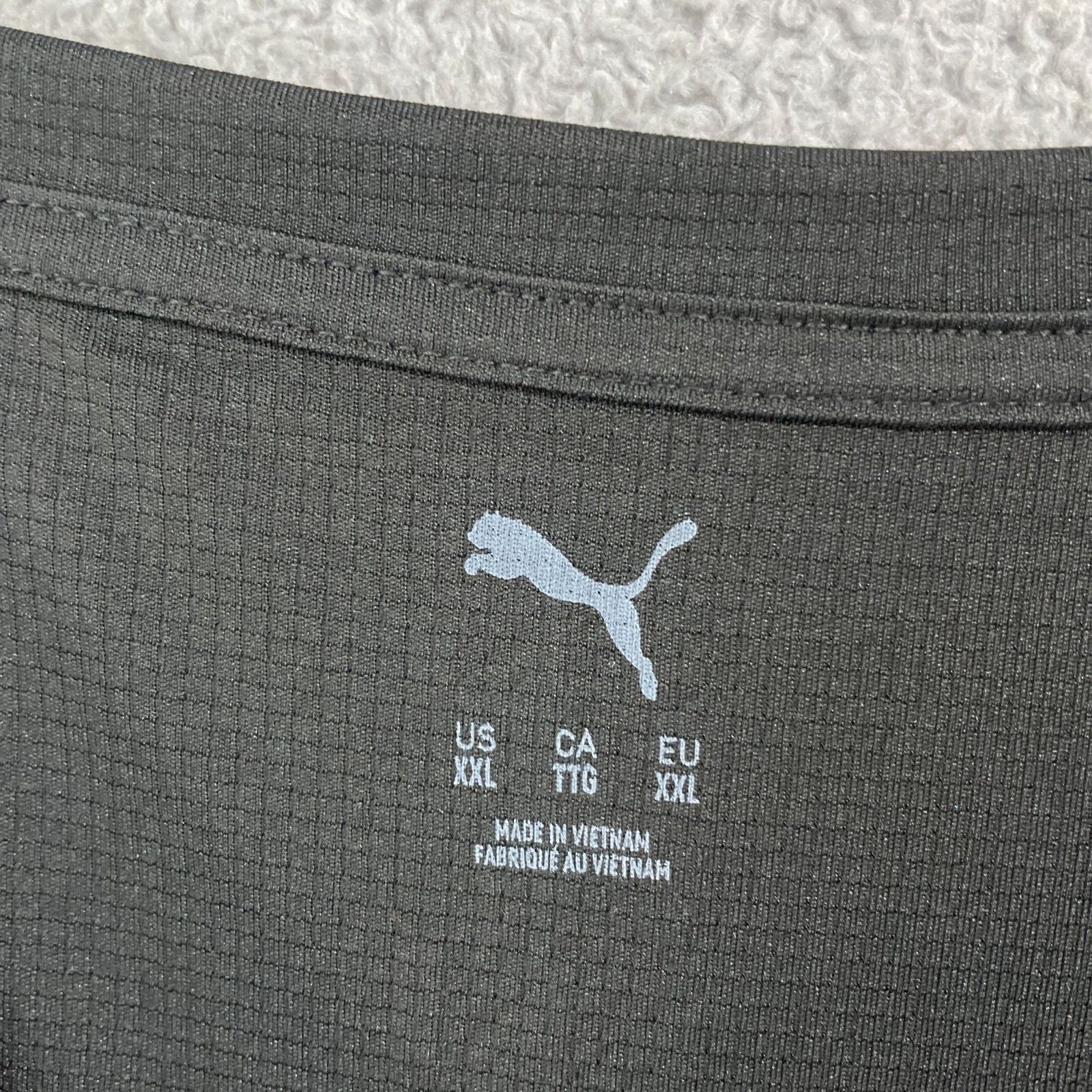 NEW Puma Mens XXL Active Black T-Shirt 100% Polyester Lightweight Comfortable thumbnail 4