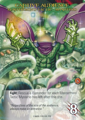 MYSTERIO Upper Deck Marvel Legendary MASTERMIND TACTIC CAPTIVE AUDIENCE
