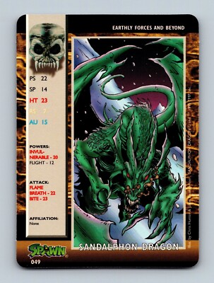 Spawn Power Cardz - Sandalphon Dragon 049 - TMP. Inc. 1995