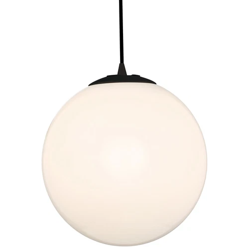 Access Lighting 23944-MBL/OPL Pearl 16 inch Matte Black Pendant Ceiling Light - Picture 3 of 4