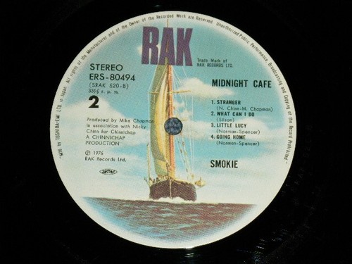 SMOKIE Japan 1976 ERS-80494 LP MIDNIGHT CAFE - Picture 9 of 11