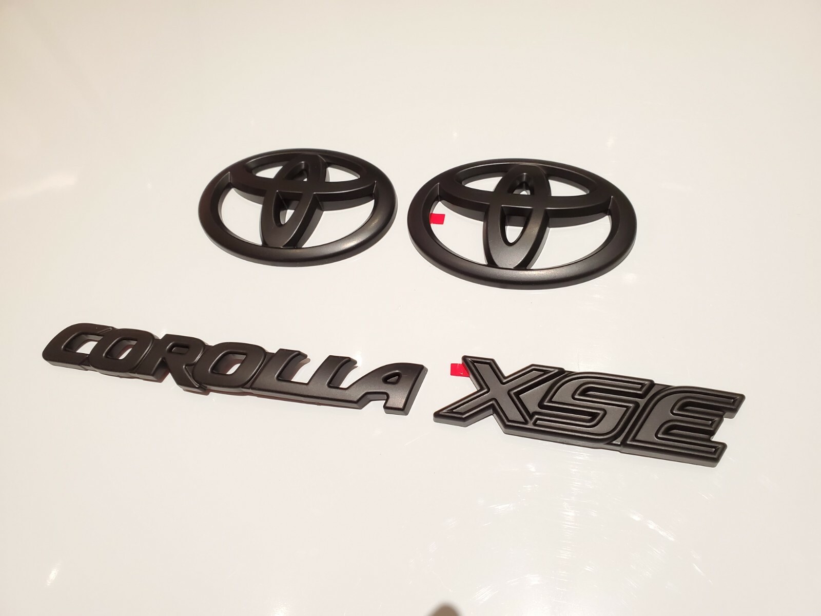 NEW Gloss Black OVERLAY EMBLEM Fit 2020-2025 TOYOTA COROLLA LE PT948-02201-02 - Foto 2