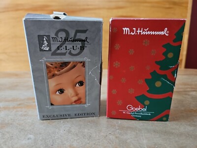 2 Hummel Figurrs Christmas Ornament & Puppet Prince MIB