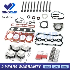 Engine Rebuild Overhaul Kit Pistons Gaskets For VW Golf R Audi S3 TTS 2.0 CDL