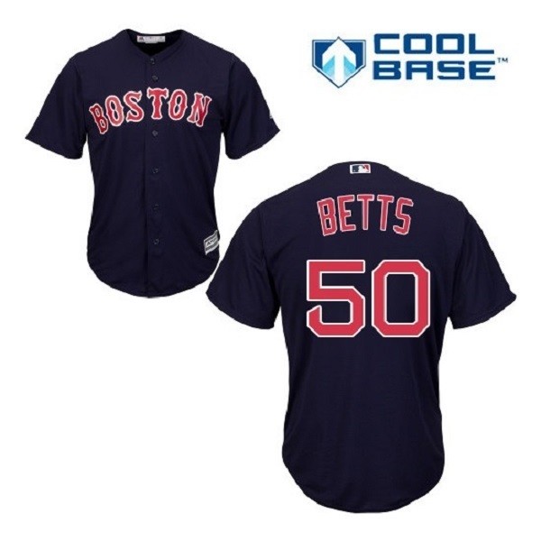 Mookie Betts Boston Red Sox Cool Base Jersey 6XL Navy Plus Sizes