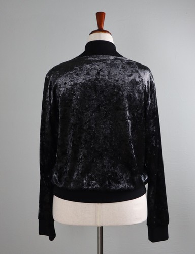 ELIE TAHARI $398 Velvet Sheen Zip Up Lined Bomber Jacket Top Size Large - Picture 4 of 6