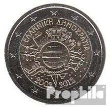 Griekenland 2012 Stgl./ongecirculeerd 2012 2 Euro 10 Years Euro Cash