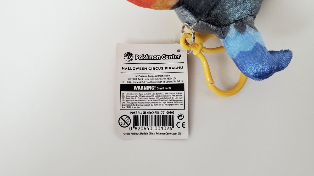 🚦Pokemon Halloween Circus Pikachu Poke Plush Keychain
