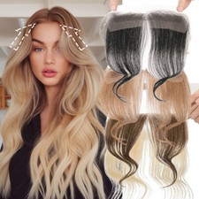 9A Forehead Hairline Toupee 100 Human Hair Skin PU Women Hairpieces Hair Topper