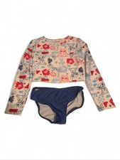 Cat Jack Disney Stitch Girls Rashguard 2 Piece Suit Small 6/7 Nwt