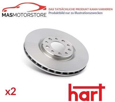 BREMSSCHEIBEN SATZ PAAR VORNE HART 262 035 2PCS H NEU OE QUALITÄT