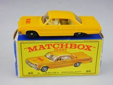 20c Chevrolet Impala Taxi - 32046 Matchbox Ruote Regolari