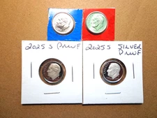 IN STOCK 2025 P D S S Roosevelt Dime Silver & Clad Proof Sealed Mint Cello PDSS