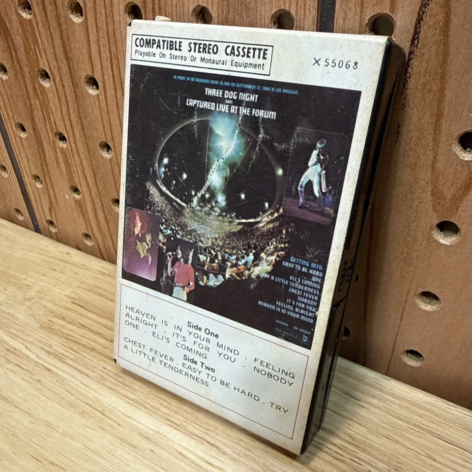 THREE DOG NIGHT WAS CAPTURED LIVE AT THE FORUM DUNHILL VG RARE CASSETTE - Image 2 of 4