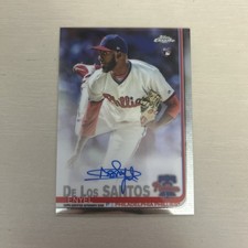 2019 Topps Chrome - Rookie Autographs Enyel de los Santos #RA-EDL (AU, RC)