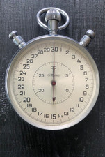 Cronometro vintage URSS Slava meccanico 3 pulsanti funzionante timer sovietico raro