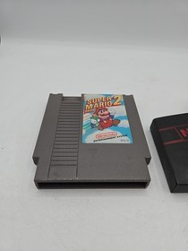 Super Mario Bros. 2 (Nintendo NES, 1988) Cartridge and Sleeve Still Glossy 