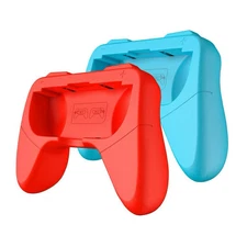 2pcs Joycon Bracket Holder Hand Grip Case For Nintendo Switch/OLED NS - Blue Red