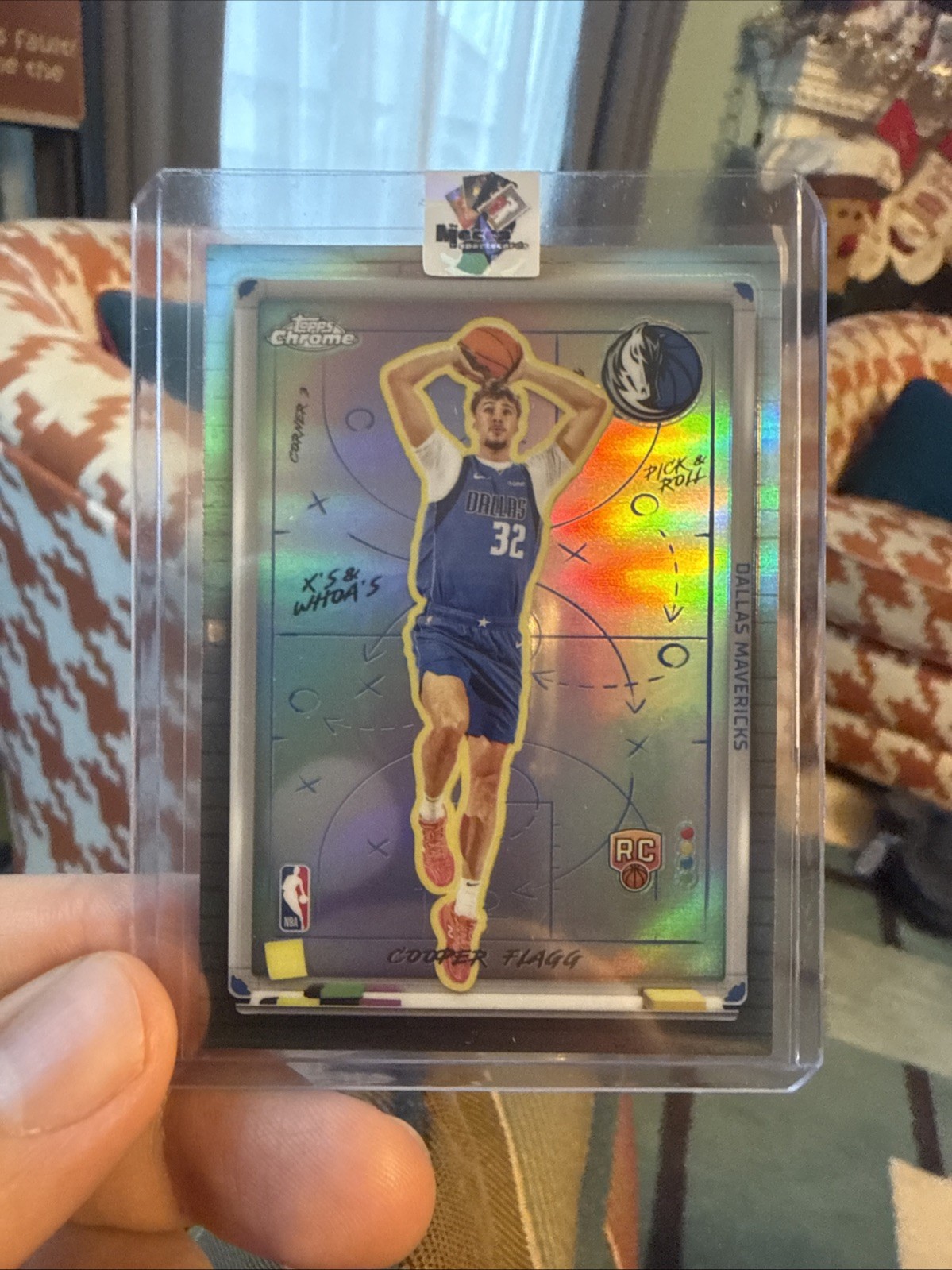 2025-26 Topps Chrome Basketball X’s & WHOA’S Cooper Flagg Rookie Refractor XW-8