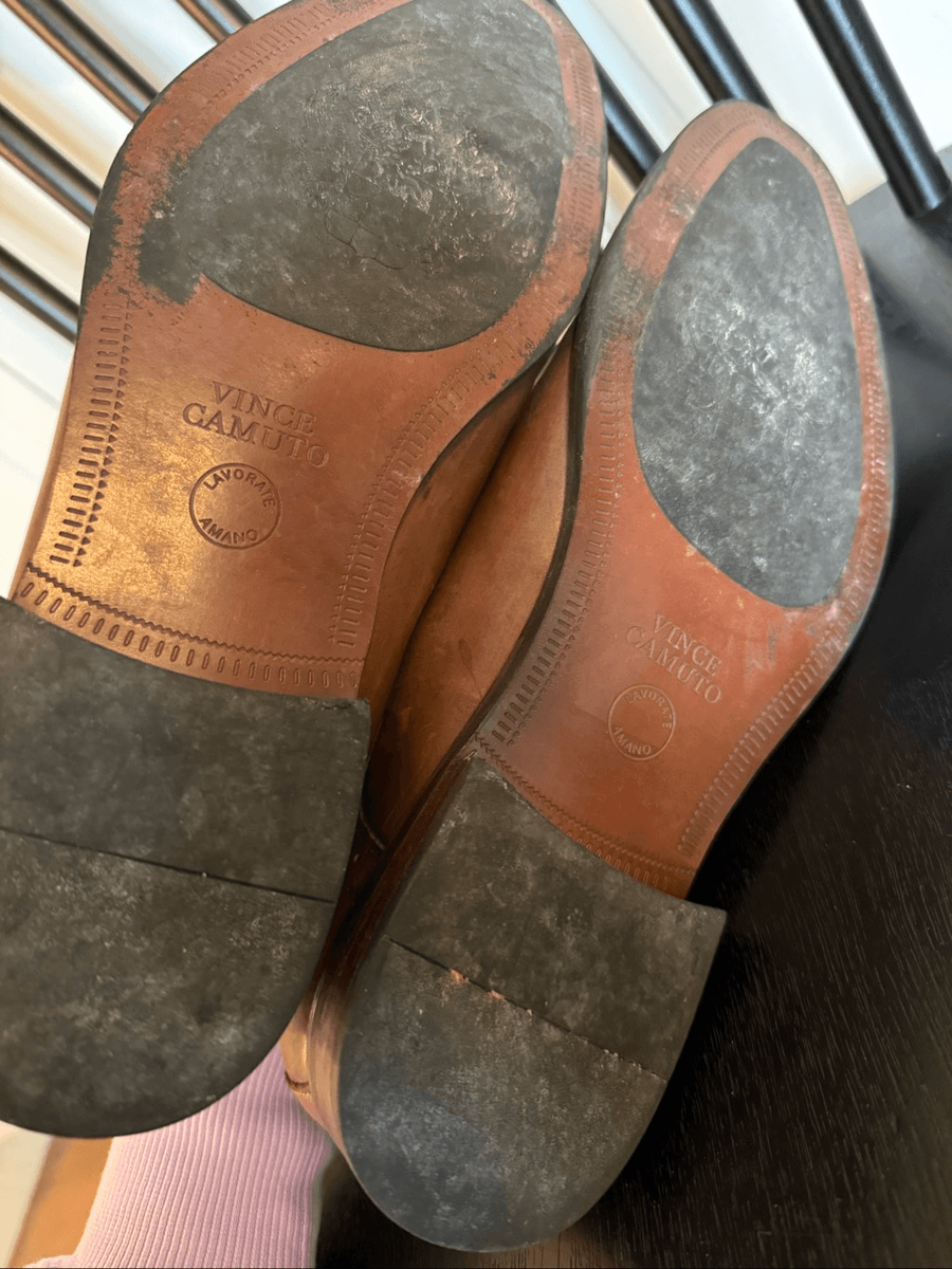 Vince Camuto brown leather wingtip dress shoes size 12 | eBay display picture 1