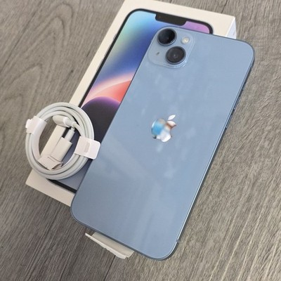 iPhone 14 Plus 128GB AT&T Blue Mint Condition Battery 100% #92630