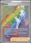 Serena 207/195 Rainbow Rare Silver Tempest Pokemon Near Mint