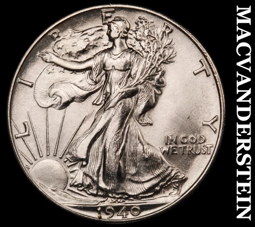 1940 Walking Liberty Half Dollar- Choice Gem Brilliant Uncirculated MS+++ #i6260