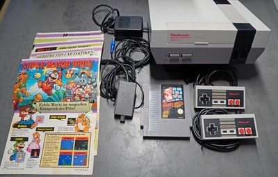 Nintendo NES Konsole Set inkl. Super Mario Bros + 4 Club-Magazin-Seiten