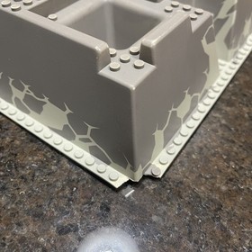 LEGO 4990 Gray Raised Baseplate Rock Raiders HQ 32 x 48 x 6 Castle 30271px3 Base