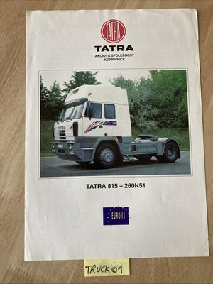 Tatra 815 - 260N51 4x4.2 Flyer Catalog Truck Advertising