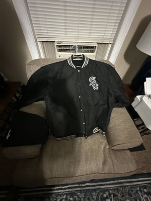Vintage 90s Jeff Hamilton Chicago White Sox Jacket Mens 6XL Reversible Varsity