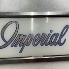 Atlantic Imperial Vintage 1950’s Glass Gas Pump Insert Sign With Metal Trim — photo 2