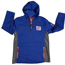 NFL Team Apparel New York Giants 1/4 Zip Jacket Size Youth XL 18/20