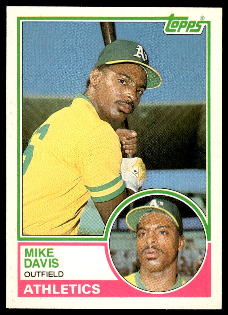 1983 Topps Traded #24T Mike Davis Oakland Athletics