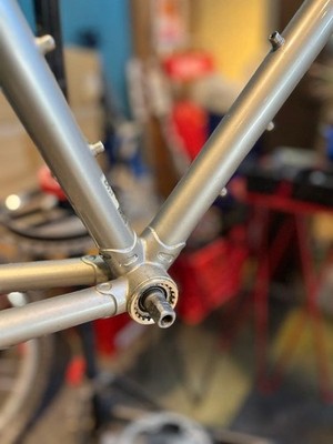 RIVENDELL joe appaloosa frame 51サイズ RIVENDELL* joe appaloosa frame set (general use green) - BLUE LUG