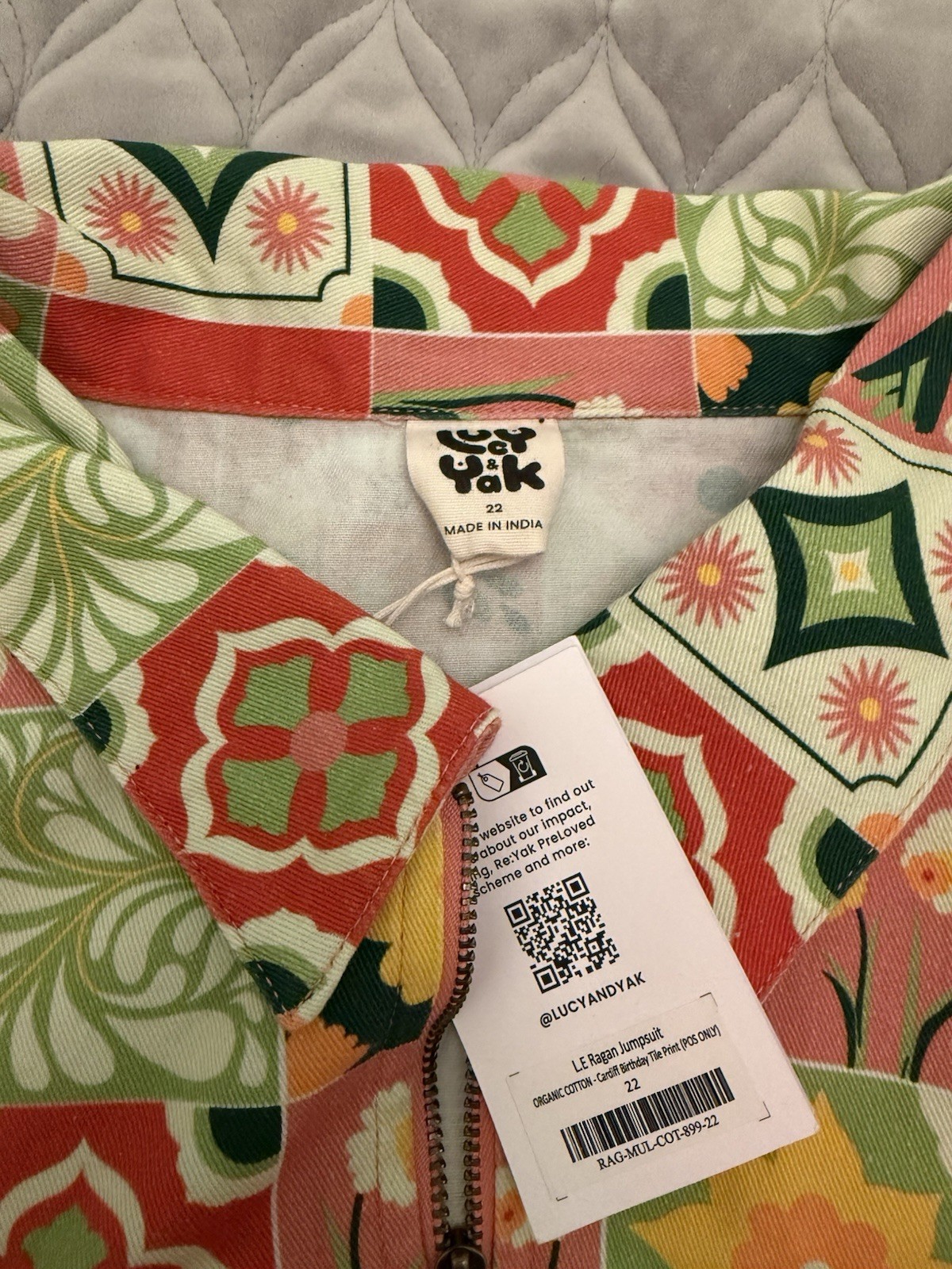 Lucy & Yak Play Suit. Welsh Design. Discontinued. Size 22 BNWT Never Worn Ex Con image 3