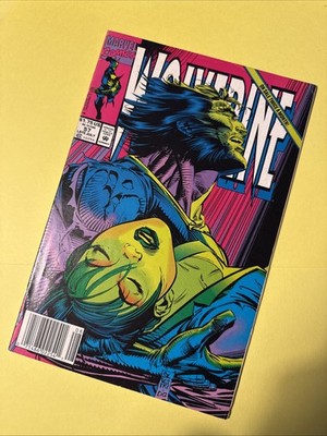 Wolverine #57 KEY Death of Mariko Marvel Wolverine Comic Book 1992 Newsstand