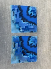 Lego 6024 Base Plate Set 2 Neptune Discovery Lab Aquazone Ocean Sea Floor